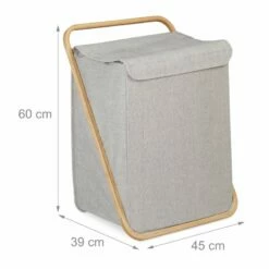 Panier à Linge En Tissu Et Bambou 21 Panier à Linge En Tissu Et Bambou -Home24 Soldes dbc80e02ca1a4178b801b5be21f9ca5f