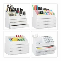 2 Organiseurs Maquillage 3 Tiroirs Blanc -Home24 Soldes dc9b66c5d0a74e0a8b00c7484b21c497 2