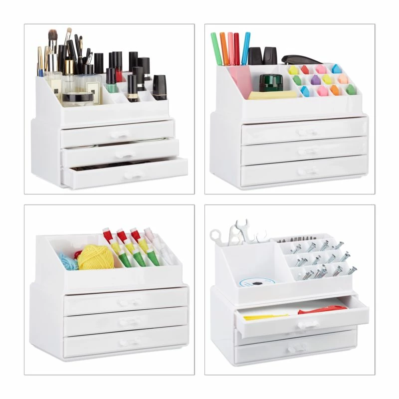 1x Organiseur Maquillage 3 Tiroirs Noir 17 1x Organiseur Maquillage 3 Tiroirs Noir – Image 15