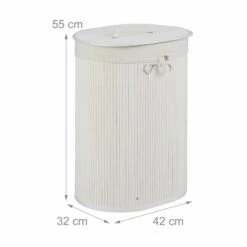 1x Panier Linge En Bambou Ovale Nature 37 1x Panier Linge En Bambou Ovale Nature -Home24 Soldes dc9fb8a46d594699810d229fbbdd9182 2