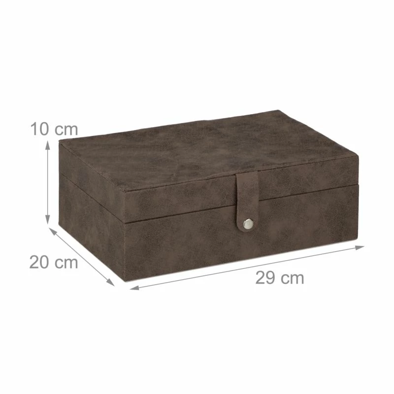 Boîte à Bijoux Effet Cuir 6 Boîte à Bijoux Effet Cuir – Image 4