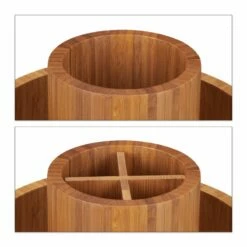 Organiseur Maquillage Rotatif En Bambou -Home24 Soldes de6fa7e417784daeb3325af2690e1654