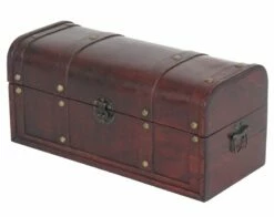 Coffre Bois Valence Style Antique Rond