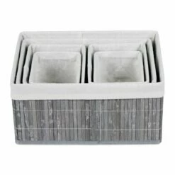 Lot De 6 Paniers De Rangement Gris 25 Lot De 6 Paniers De Rangement Gris -Home24 Soldes df75f5262f7e4caf9d976d876a590649 1