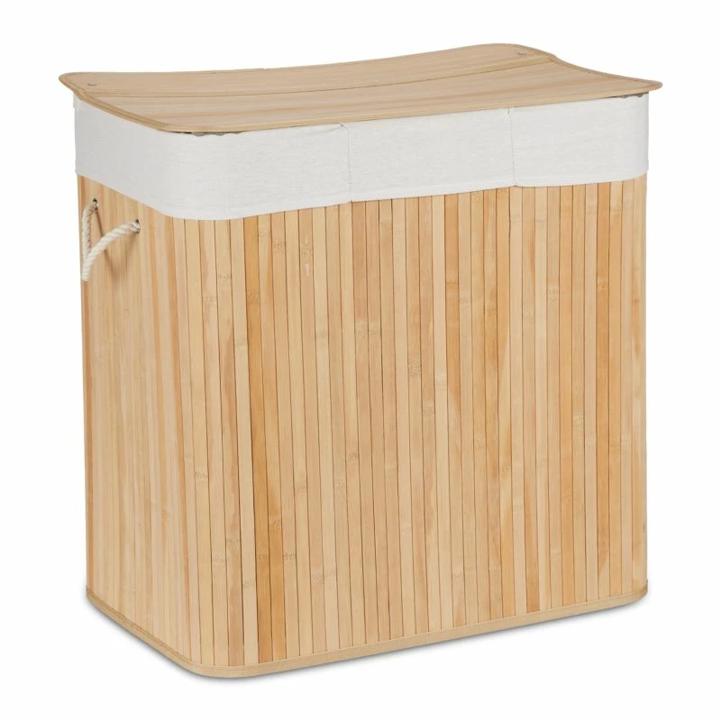 Panier à Linge En Bambou 3 Compartiments 19 Panier à Linge En Bambou 3 Compartiments – Image 17