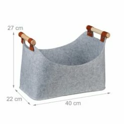 Sac En Feutre Avec Poignées En Bois -Home24 Soldes e24f576872a14dc3ac172ed21f897b3a