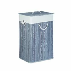 1x Panier à Linge Bambou Blanc -Home24 Soldes e36260666f4d4ba599b3de4a64e15462