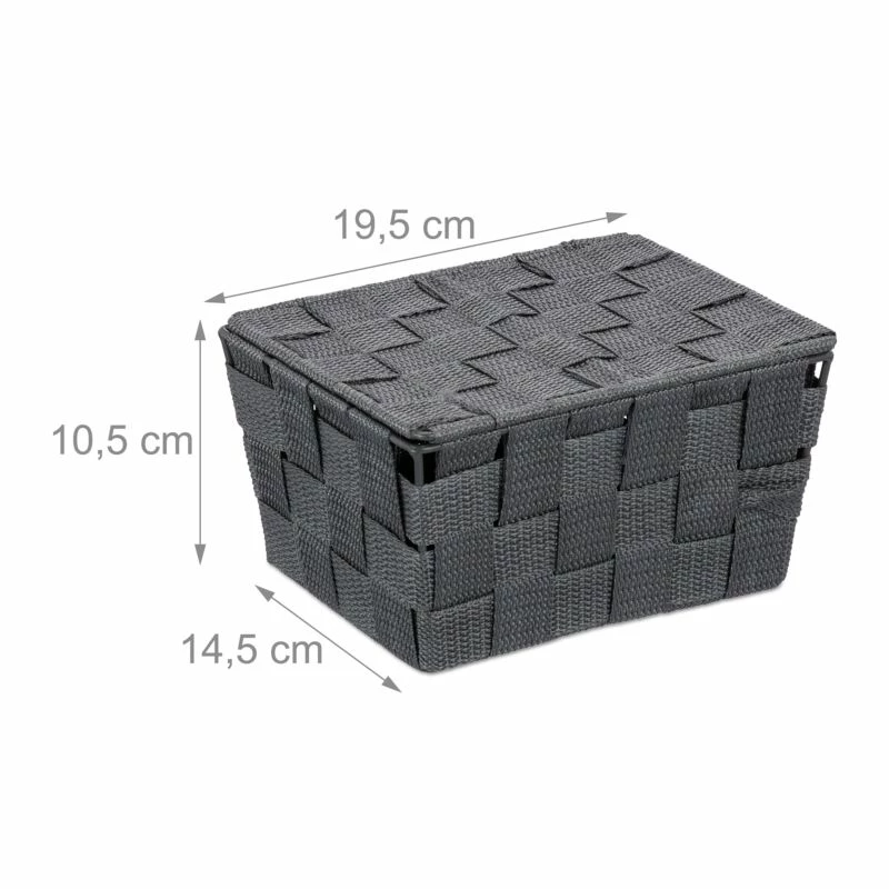 Panier De Rangement Gris 10 Panier De Rangement Gris – Image 8