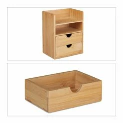 Organiseur De Bureau En Bambou 2 Tiroirs -Home24 Soldes e63e4ebe6e1046faa16bba37b40c396f