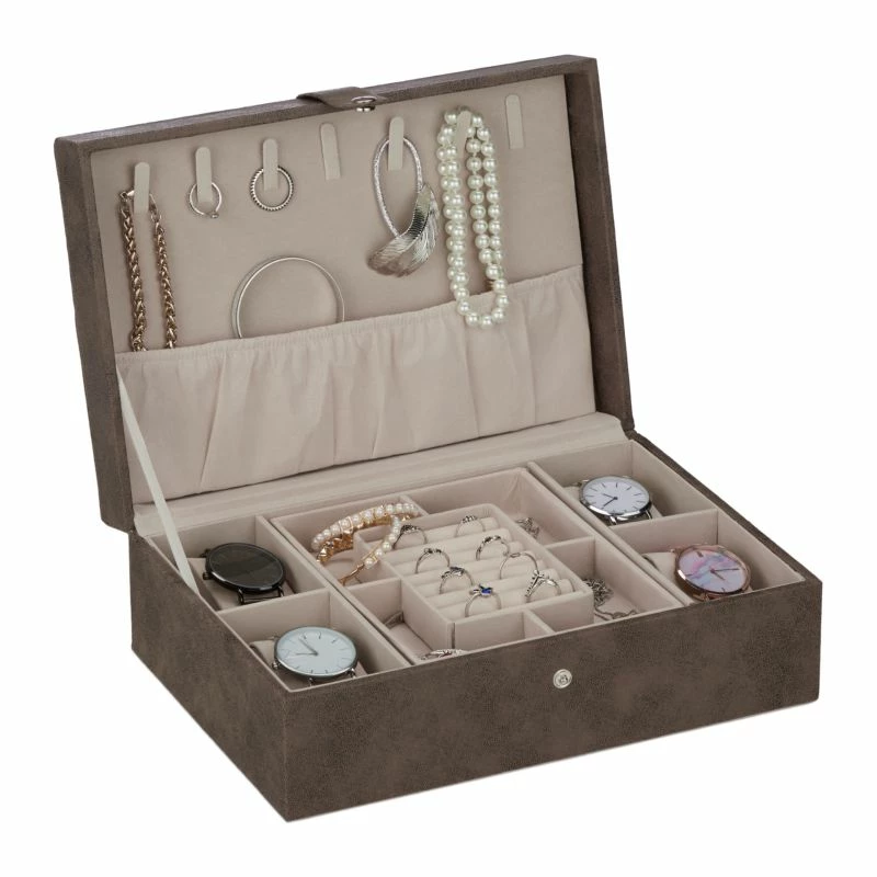 Boîte à Bijoux Effet Cuir 3 Boîte à Bijoux Effet Cuir