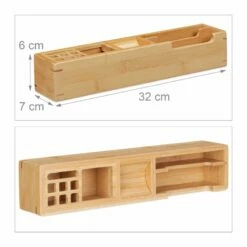 Organiseur De Bureau En Bambou 11 Cases -Home24 Soldes ec7a01cc582045d982f6f2ffc95fec33