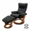 Fauteuil De Relaxation Westerwald 1 Fauteuil De Relaxation Westerwald -Home24 Soldes echtleder relaxsessel westerwald mit hocker schwarz 247185