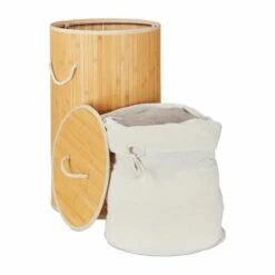 3x Panier à Linge Bambou Rond Blanc 34 3x Panier à Linge Bambou Rond Blanc -Home24 Soldes edcd21c2d2fa48c3b009dbfccc5a92c7 2