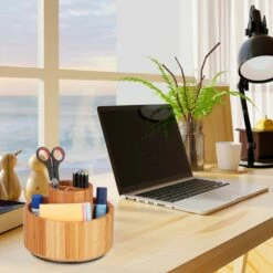 Organiseur Maquillage Rotatif En Bambou -Home24 Soldes edf7f18cd19f430a864fa9b08214dab8