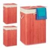 Lot De 3 Paniers à Linge Bambou Rose -Home24 Soldes f0a5760cf4d74e17b3afa085d2ccfc1c
