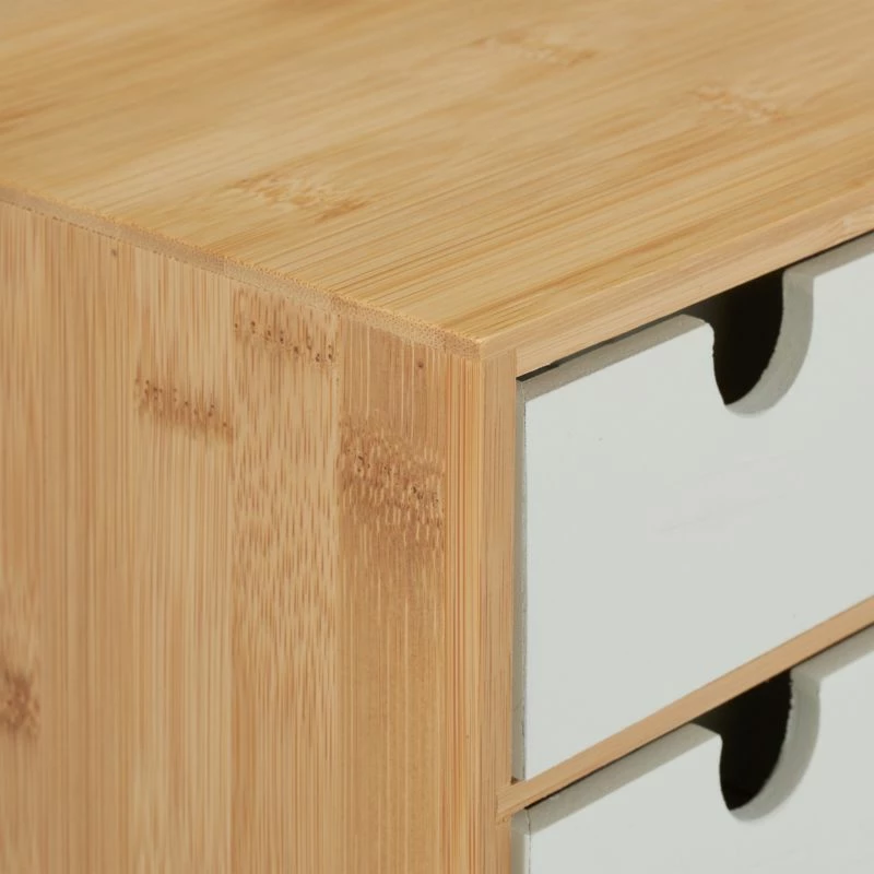 Boîte à 3 Tiroirs En Bambou Et MDF 7 Boîte à 3 Tiroirs En Bambou Et MDF – Image 5