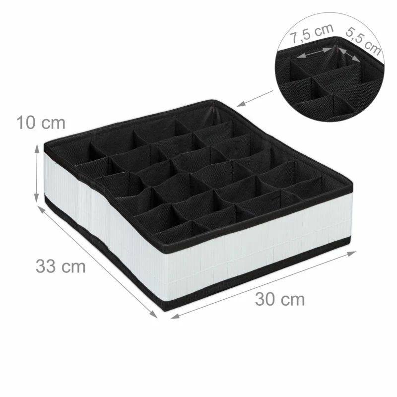 4x Boîtes à Cravates Rangement En Blanc 10 4x Boîtes à Cravates Rangement En Blanc – Image 8