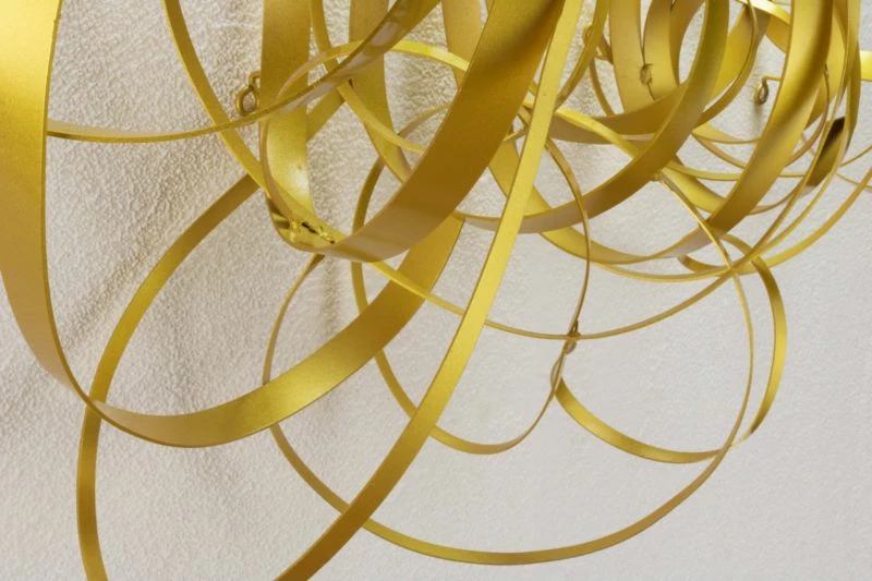 Sculpture Murale Métal Golden Braid 10 Sculpture Murale Métal Golden Braid – Image 8
