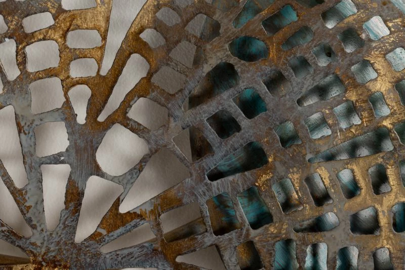 Sculpture Murale Gilded Water Lilies 8 Sculpture Murale Gilded Water Lilies – Image 6