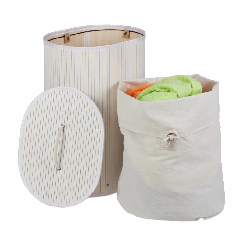 1x Panier Linge En Bambou Ovale Nature 14 1x Panier Linge En Bambou Ovale Nature – Image 12