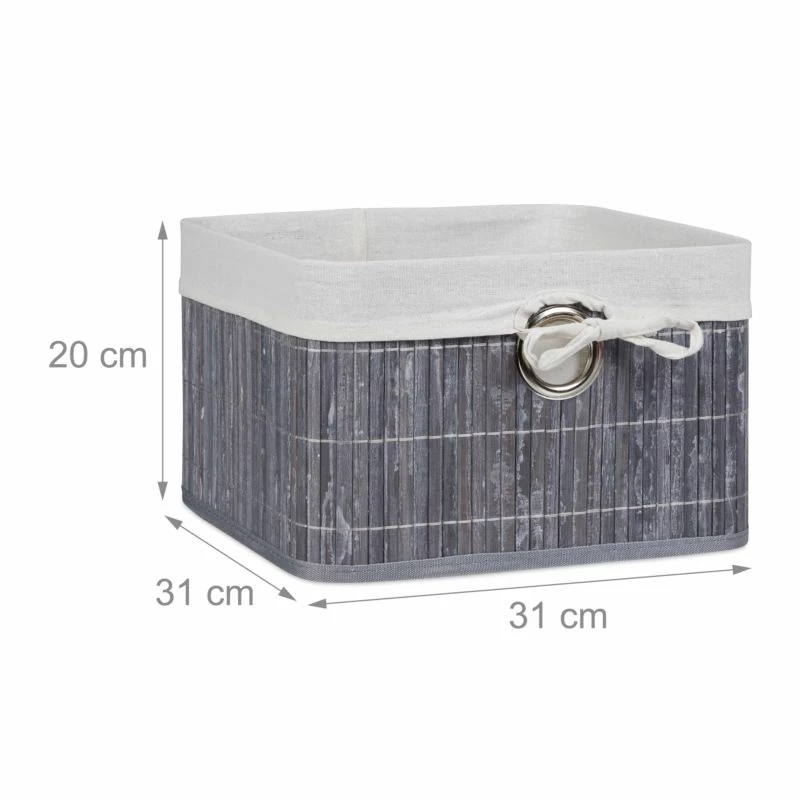 Corbeille Panier De Rangement Bambou 18 Corbeille Panier De Rangement Bambou – Image 16