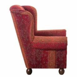 Fauteuil à Oreilles Isabelle -Home24 Soldes ohrensessel isabelle webstoff rot 1013314