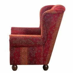 Fauteuil à Oreilles Isabelle -Home24 Soldes ohrensessel isabelle webstoff rot 1013318