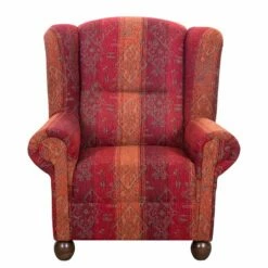 Fauteuil à Oreilles Isabelle -Home24 Soldes ohrensessel isabelle webstoff rot 1013322