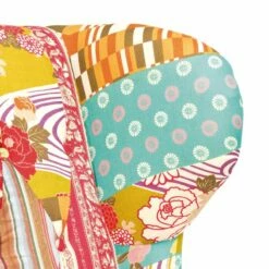 Fauteuil Wing Patchwork -Home24 Soldes patchwork ohrensessel webstoff mehrfarbig 3588225