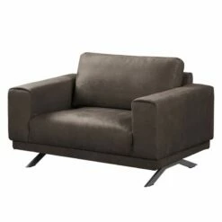 Fauteuil Ramilia 40 Fauteuil Ramilia -Home24 Soldes polstergarnitur ramilia 3 2 1 antiklederlook braungrau 4882284