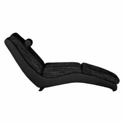 Chaise Longue De Relaxation Carson -Home24 Soldes relaxliege carson kunstleder strukturstoff schwarz 459509