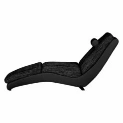 Chaise Longue De Relaxation Carson -Home24 Soldes relaxliege carson kunstleder strukturstoff schwarz 459510