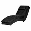 Chaise Longue De Relaxation Carson -Home24 Soldes relaxliege carson kunstleder strukturstoff schwarz 459512