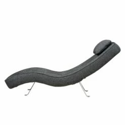 Fauteuil De Relaxation Long Island Tissu -Home24 Soldes relaxliege long island webstoff stoff parsa grau schwarz 3940932