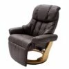 Fauteuil Relaxation Grunewald II -Home24 Soldes relaxsessel grunewald ii echtleder kunstleder braun buche 1474006