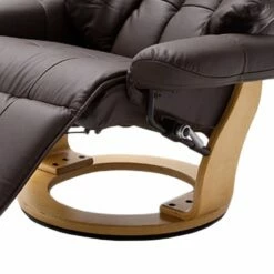 Fauteuil Relaxation Grunewald II -Home24 Soldes relaxsessel grunewald ii echtleder kunstleder braun buche 1474018