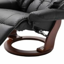 Fauteuil Relaxation Grunewald II -Home24 Soldes relaxsessel grunewald ii echtleder kunstleder schwarz walnuss dekor 1474118