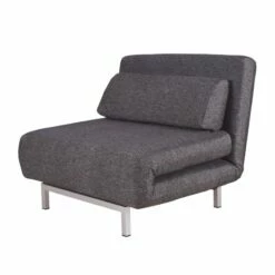 Fauteuil Convertible Copperfield Tissu -Home24 Soldes schlafsessel copperfield webstoff stoff parsa grau schwarz 3943340
