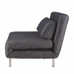 Fauteuil Convertible Copperfield Tissu -Home24 Soldes schlafsessel copperfield webstoff stoff parsa grau schwarz 3943352