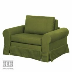 Fauteuil-lit Latina Country Avec Housse -Home24 Soldes schlafsessel couvin webstoff avocado 4104640