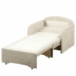 Fauteuil Convertible Disley -Home24 Soldes schlafsessel disley webstoff creme schmale armlehne 5103136