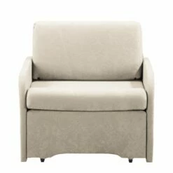 Fauteuil Convertible Disley -Home24 Soldes schlafsessel disley webstoff creme schmale armlehne 5103140