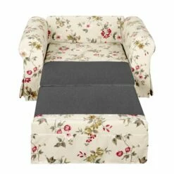 Fauteuil-lit Latina Country Avec Housse -Home24 Soldes schlafsessel latina v flachgewebe gebluemt creme 4132844