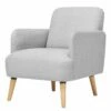 Fauteuil Athie -Home24 Soldes sessel athie webstoff hellgrau 4602852