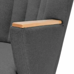 Fauteuil Bauro I -Home24 Soldes sessel bauro i filz anthrazit 4542248