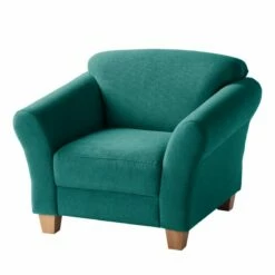 Fauteuil Cebu -Home24 Soldes sessel cebu webstoff petrol 4568336