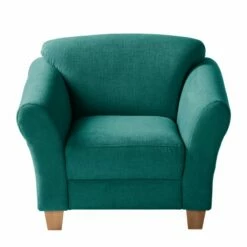Fauteuil Cebu -Home24 Soldes sessel cebu webstoff petrol 4568340