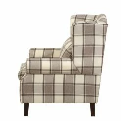 Fauteuil à Oreilles Colmar XL -Home24 Soldes sessel corteen webstoff braun beige 4283732