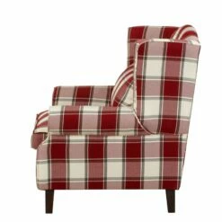 Fauteuil à Oreilles Colmar XL -Home24 Soldes sessel corteen webstoff rot beige 4283748
