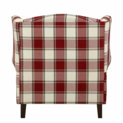 Fauteuil à Oreilles Colmar XL -Home24 Soldes sessel corteen webstoff rot beige 4283752